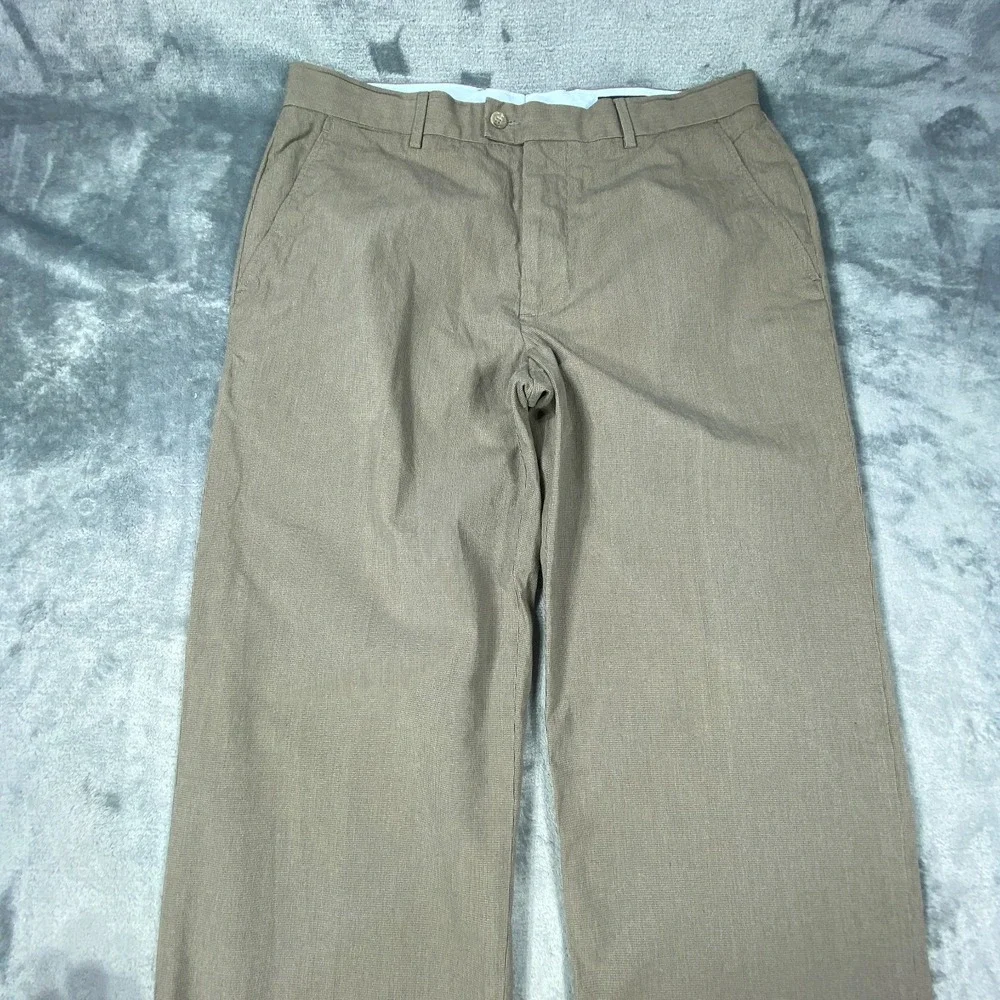Banana Republic Pants Men 34x32 Houndstooth Classic Fit‎ 100% Cotton Chino Dress